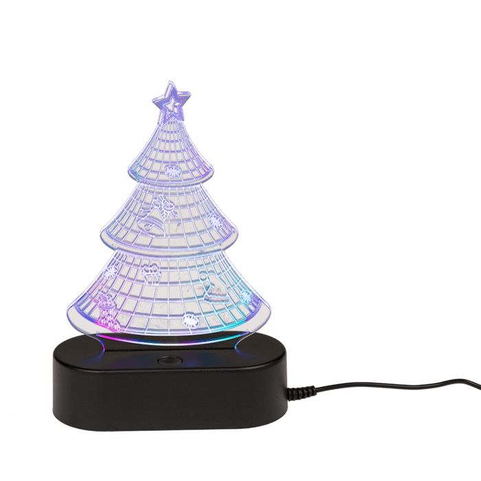 3D-Leuchte, Weihnachtsbaum, ca. 19 cm,