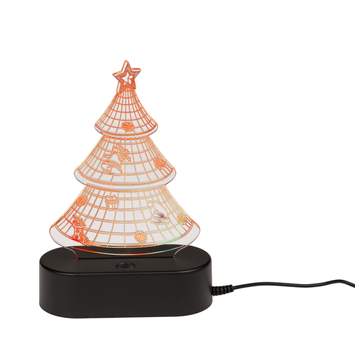 3D-Leuchte, Weihnachtsbaum, ca. 19 cm,
