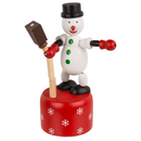 Holz-Drückfigur, Weihnachten, ca. 4,6 x 11 cm,
