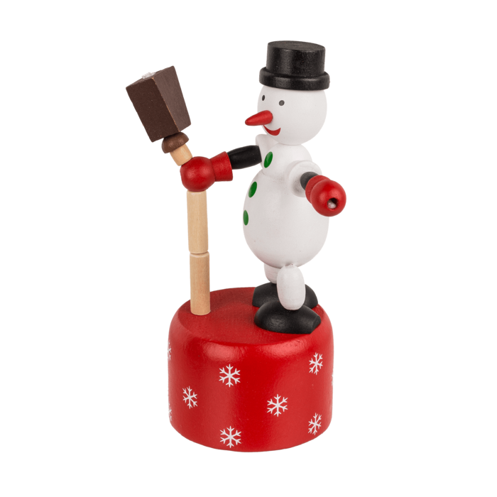 Holz-Drückfigur, Weihnachten, ca. 4,6 x 11 cm,