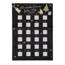 Kratzpapier, Adventskalender, ca. 52 x 30 cm,