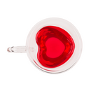 Doppelwandiges Thermo-Glas mit Herzform,