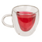 Doppelwandiges Thermo-Glas mit Herzform,