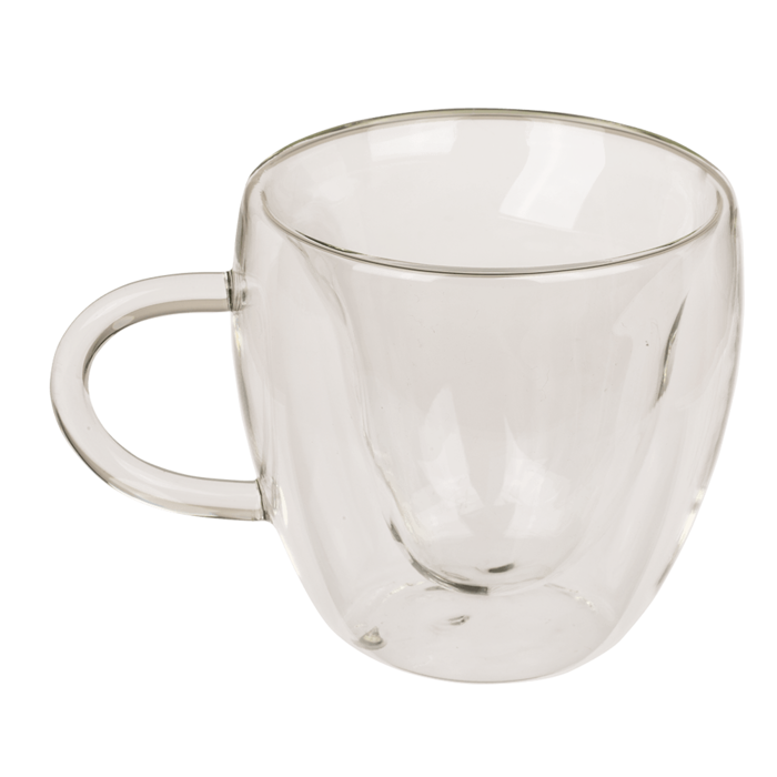 Doppelwandiges Thermo-Glas mit Herzform,