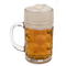 XL Glas-Bierkrug, 10,5 x 20 cm,