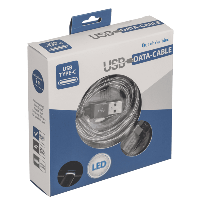 USB-Ladekabel für Typ-C, ca. 2 m,