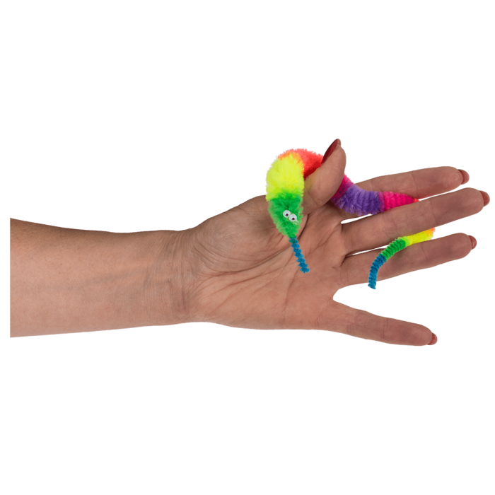 Magischer Wurm, Regenbogen, ca. 22 cm,