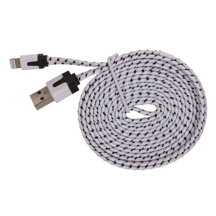 USB-Kabel mit Textilummantelung für iPhone,