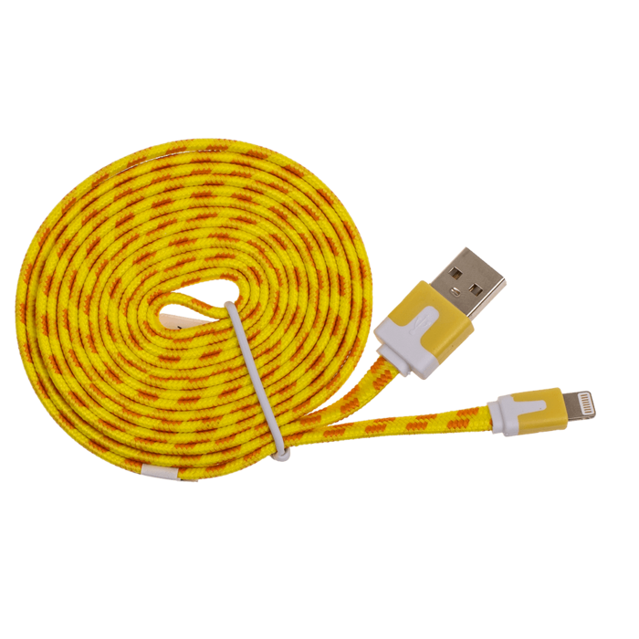 USB-Kabel mit Textilummantelung für iPhone,