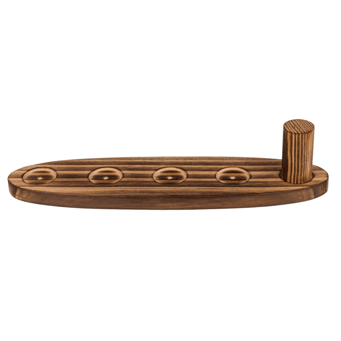 Ringwurf-Trinkspiel aus Holz, ca. 25 cm,