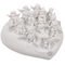 Sitzender Engel mit Kristallherz, ca. 5 cm,