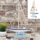 LED Segelboot "Muscheln", gr., ca. 41cm