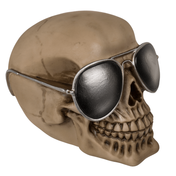 Kopfhörerhalterung, Totenkopf,