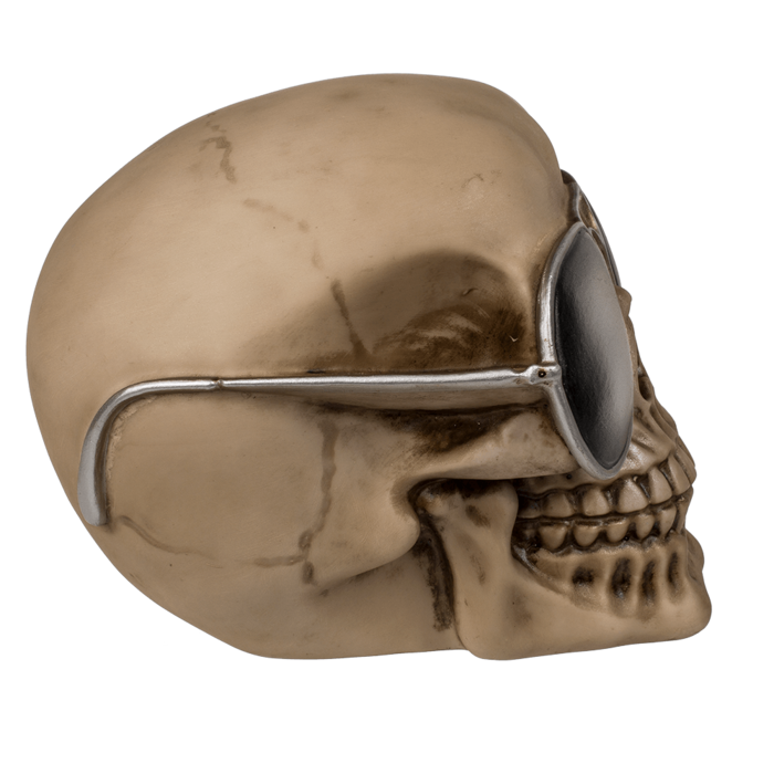 Kopfhörerhalterung, Totenkopf,