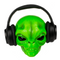 Kopfhörerhalterung, Alien,