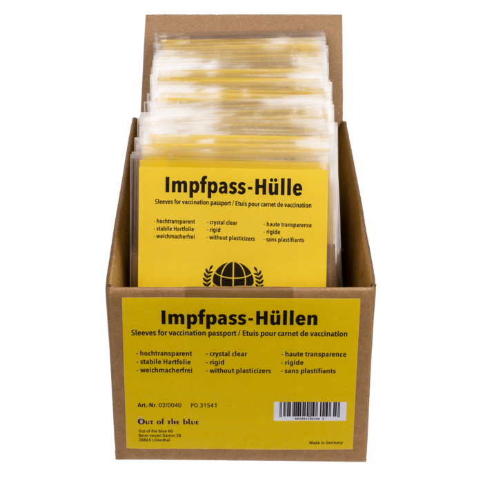 Impfpass Schutzhüllen, ca. 98 x 139 mm,