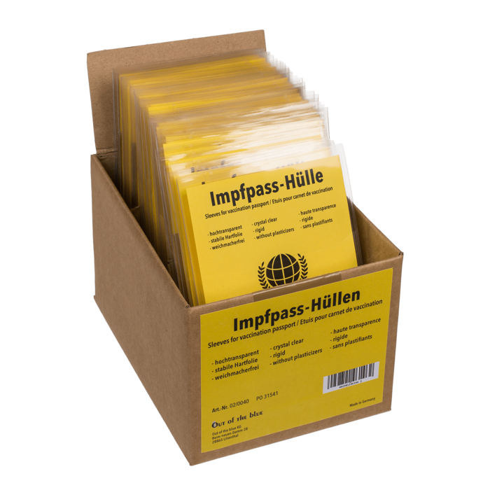 Impfpass Schutzhüllen, ca. 98 x 139 mm,