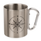 Edelstahlbecher mit Karabiner, Maritim,