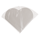 Weiße Papier-Servietten in Herzform,