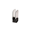 Schwarzer Glas-Teelichthalter, Infinity candle,