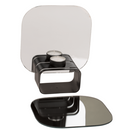 Schwarzer Glas-Teelichthalter, Infinity candle,