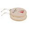 Runder Holzrahmen mit Jutebezug, Christmas Time,