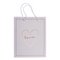 Weiß/pinke Papier-Geschenktüte, Love,