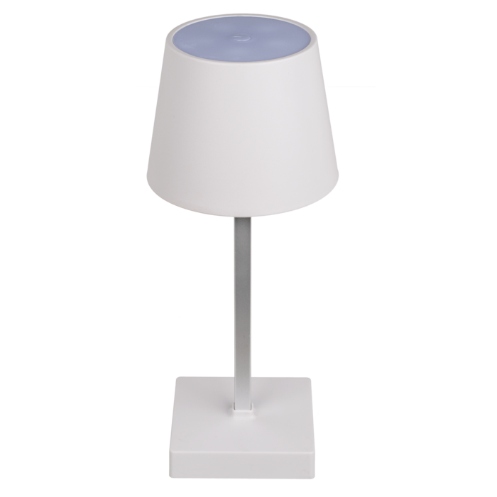 Weiße Tisch-Lampe mit LED,