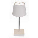 Weiße Tisch-Lampe mit LED,