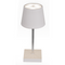 Weiße Tisch-Lampe mit LED,