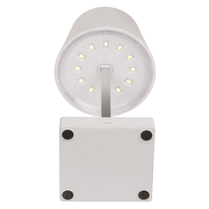 Weiße Tisch-Lampe mit LED,