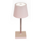 Rosafarbene Tisch-Lampe mit LED,