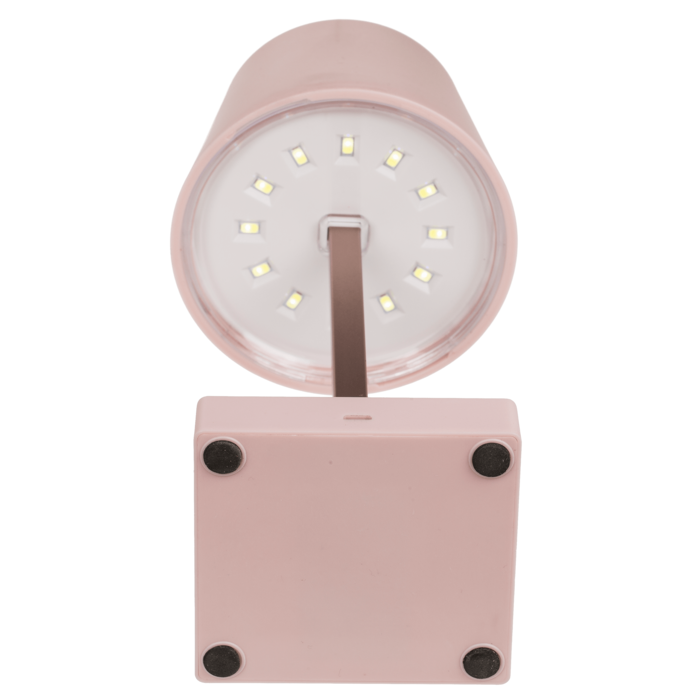 Rosafarbene Tisch-Lampe mit LED,