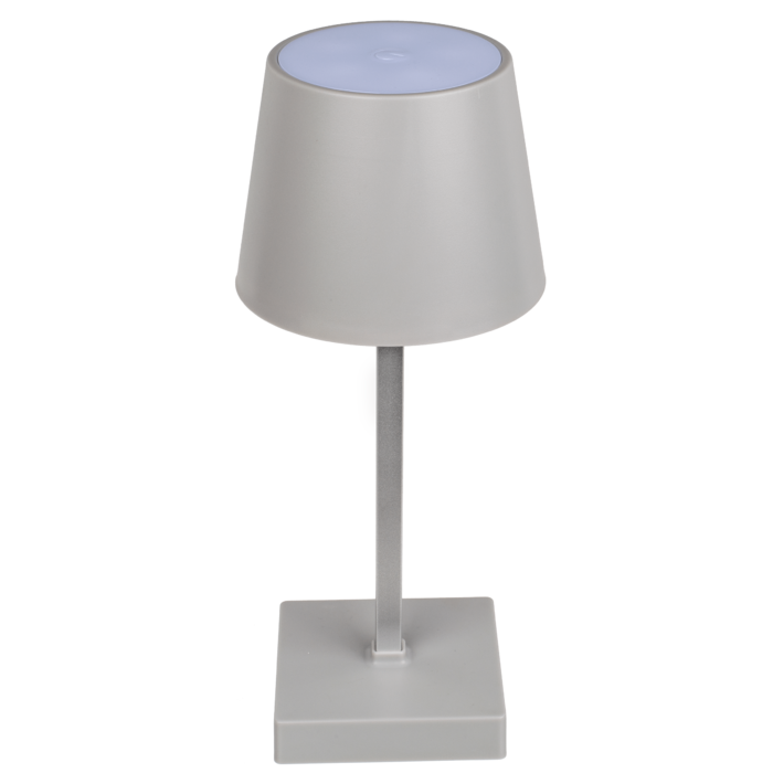 Graue Tisch-Lampe mit LED,