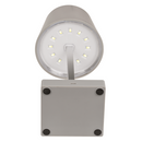Graue Tisch-Lampe mit LED,