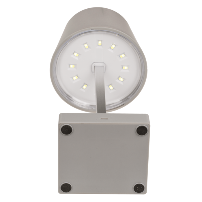 Graue Tisch-Lampe mit LED,