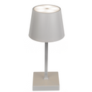 Graue Tisch-Lampe mit LED,