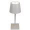 Graue Tisch-Lampe mit LED,