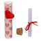 Glasfläschen mit Korkenverschluss, Love,