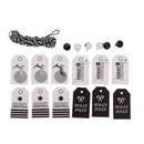 Geschenkanhänger-Set, Silver Shine,