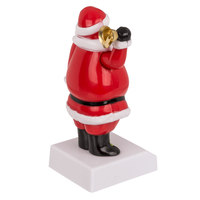 Bewegliche Figur, Weihnachtsmann mit Klingel,