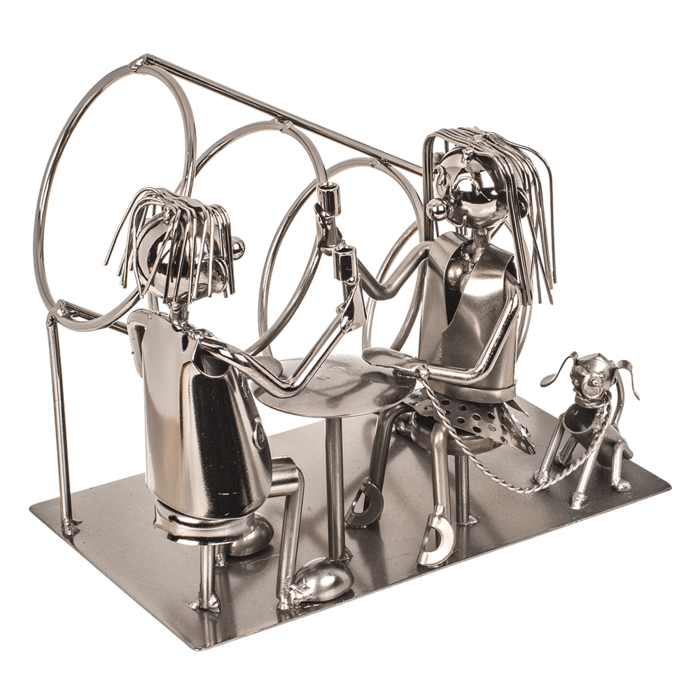 Metall-Flaschenhalter, Liebespaar VIII,