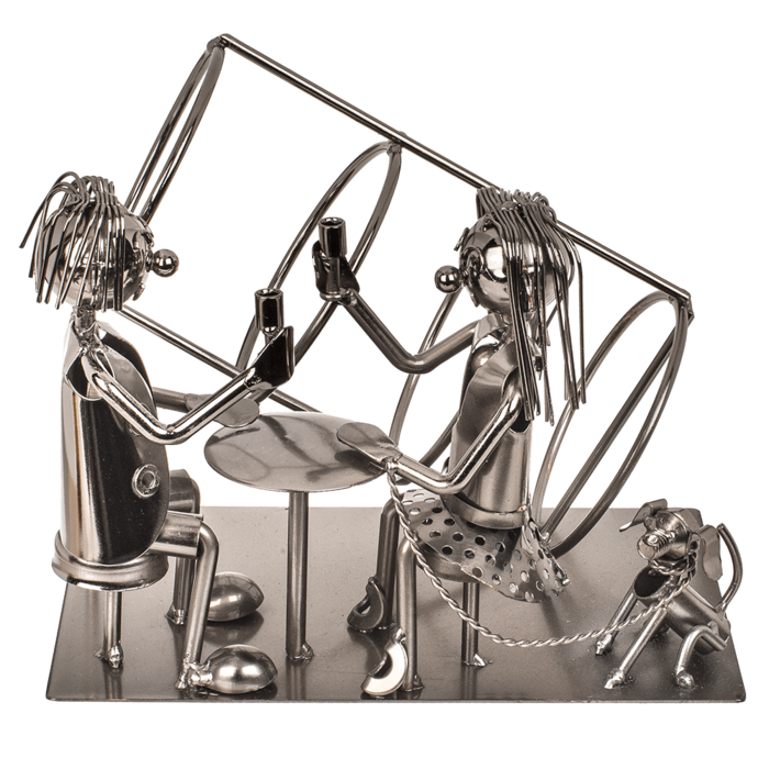 Metall-Flaschenhalter, Liebespaar VIII,