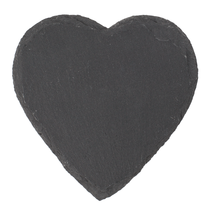 Schiefer-Untersetzer, Herz, ca. 10 cm,