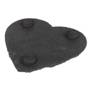 Schiefer-Untersetzer, Herz, ca. 10 cm,
