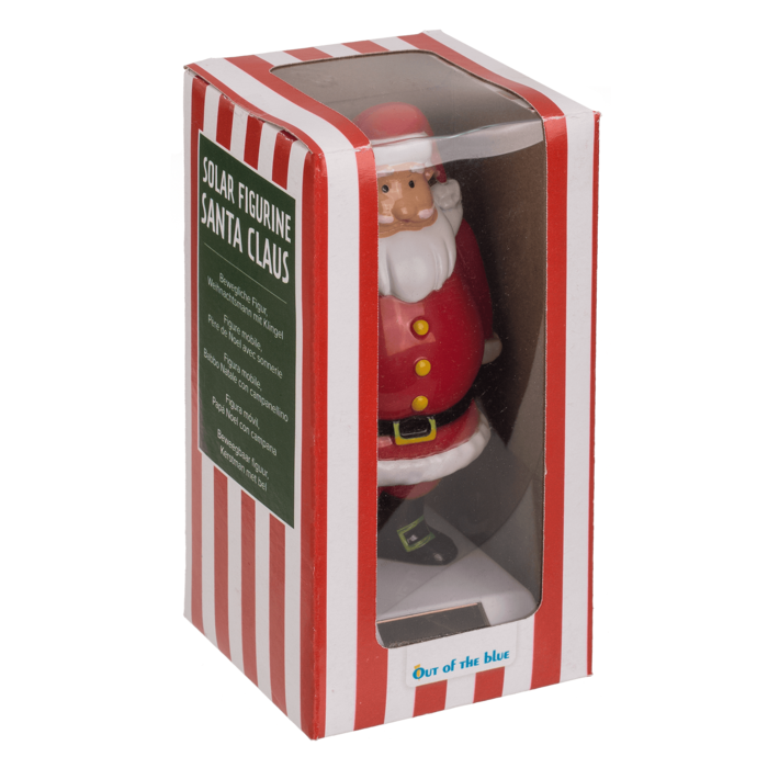 Bewegliche Figur, Weihnachtsmann mit Klingel,