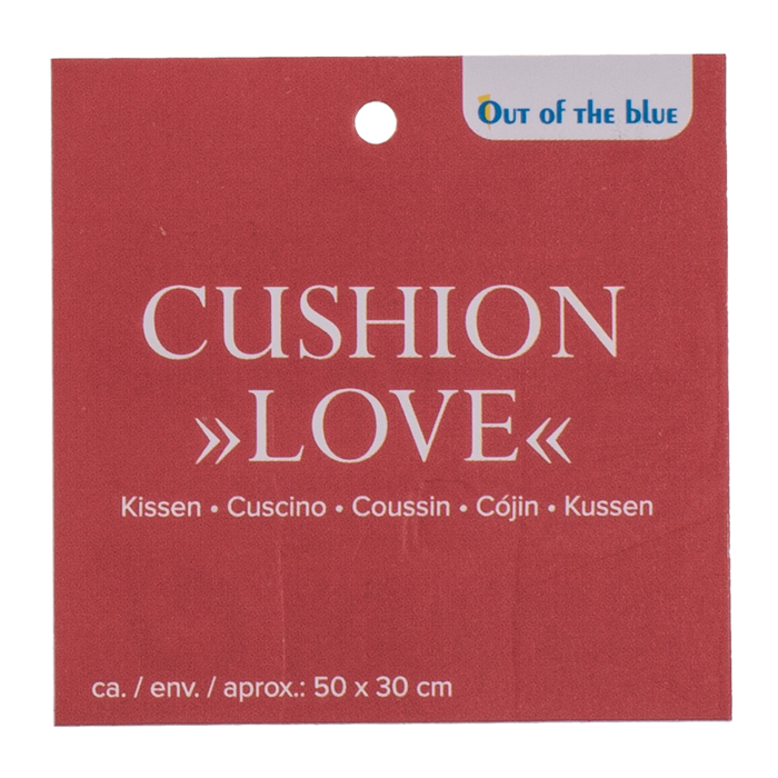 Rotes Deko-Kissen, Love,