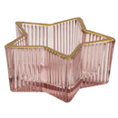 Glas-Teelichthalter, Stern, 2-farbig sortiert,