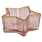 Glas-Teelichthalter, Stern, 2-farbig sortiert,
