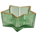 Glas-Teelichthalter, Stern, 2-farbig sortiert,